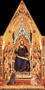 GIOTTO di Bondone Christ Enthroned oil